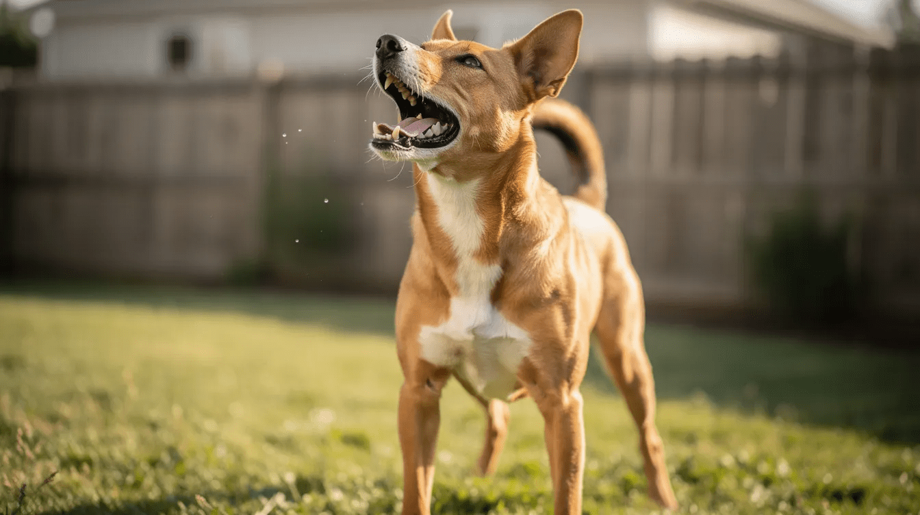 Dog barking during dog training in Great Falls VA
